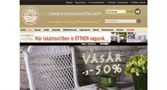 Desktop Screenshot of czinegemanufaktura.hu